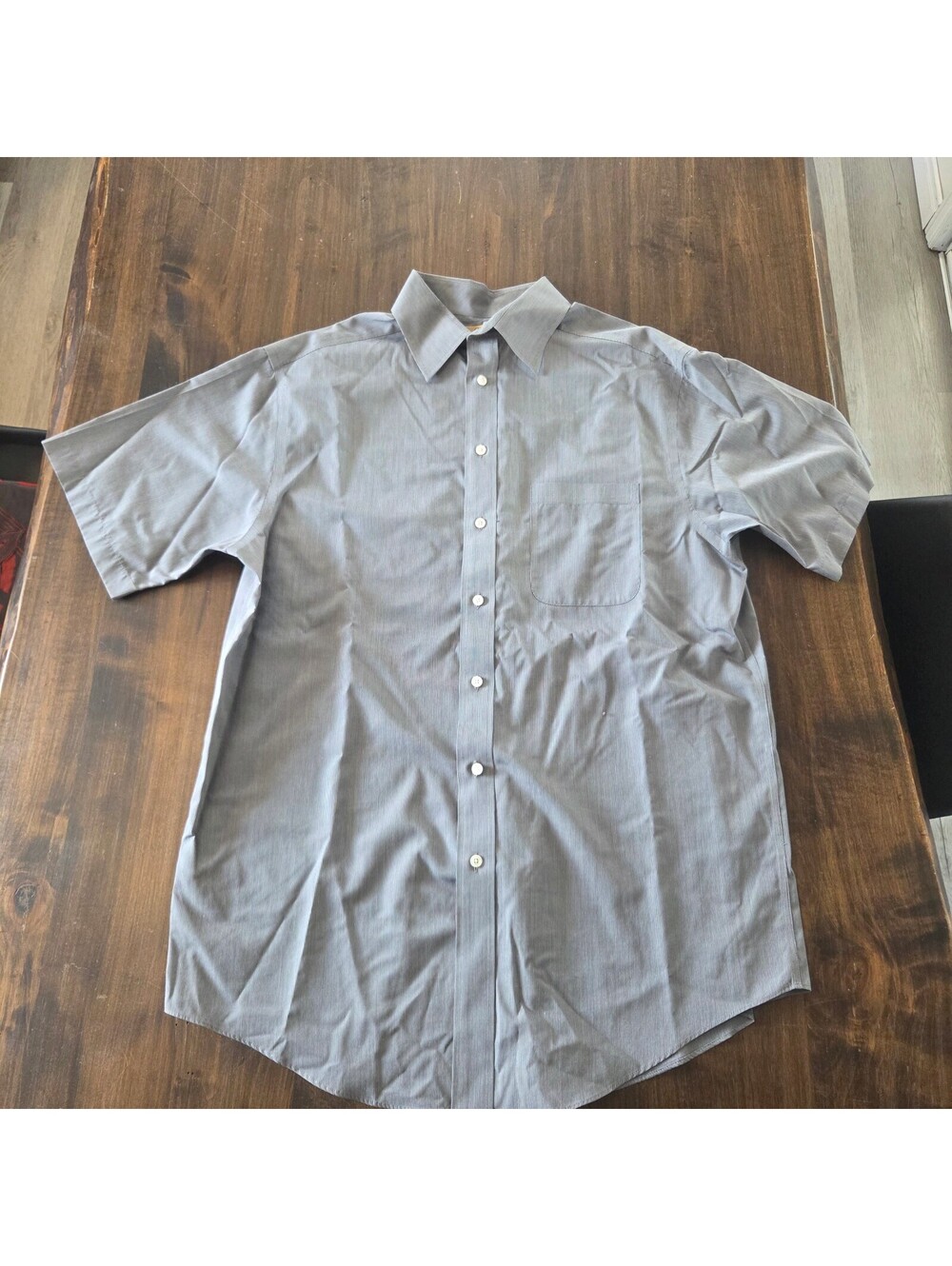 Roundtree and Yorke Gold Label Grey Short Sleeve ButtonShirt